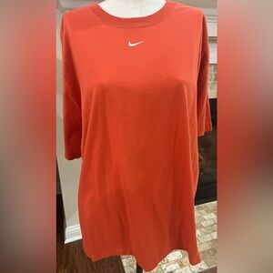 Nike 🆕 2X Cotton Oversized T-shirt loose fit orange color